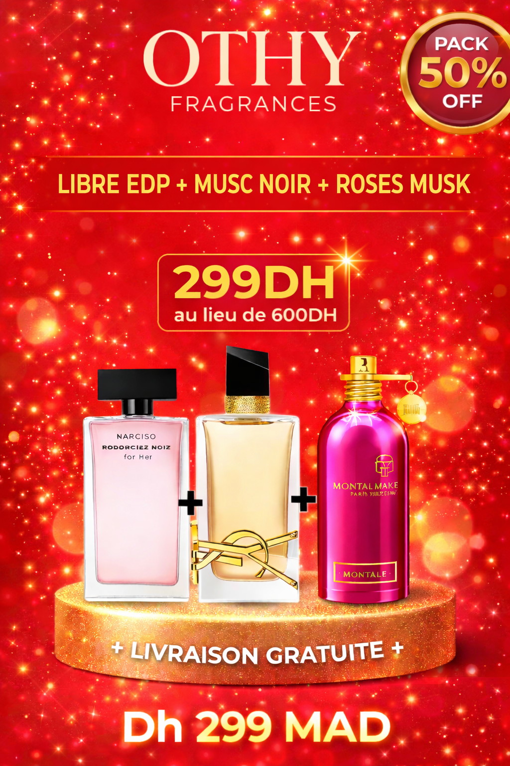 Libre edp+ musc noir+roses musk